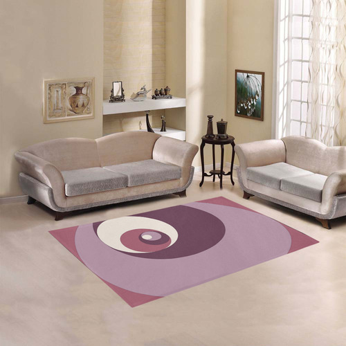 Fibonacci rose 2 Area Rug 5'3''x4'