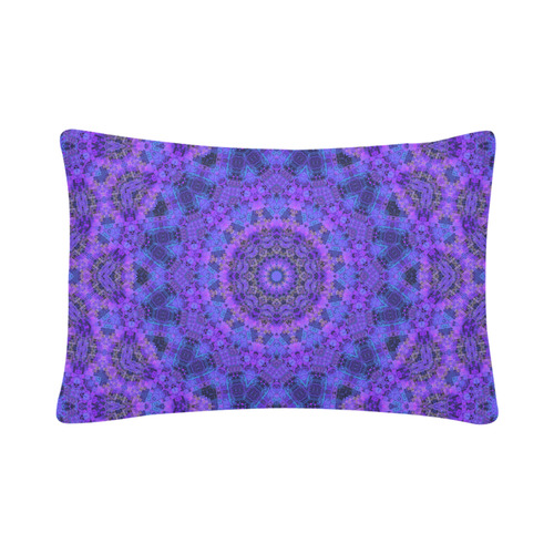 Mandala in Purple/Blue Custom Pillow Case 20"x 30" (One Side) (Set of 2)