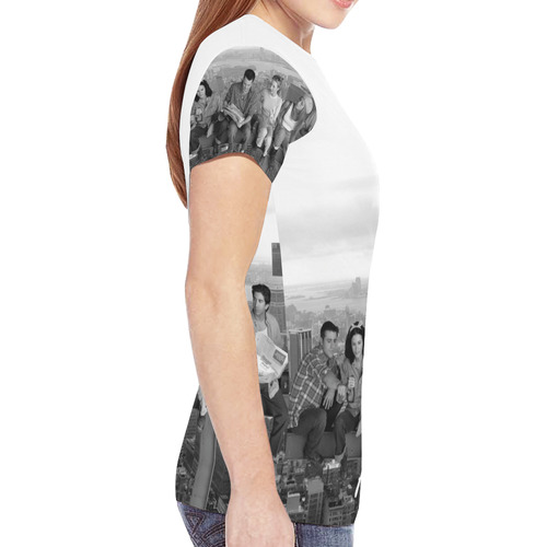 Friends B/W New All Over Print T-shirt for Women (Model T45)