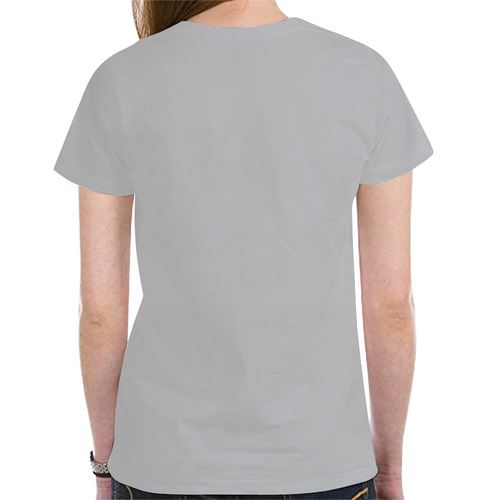 Algeria Ladies Classic Flag Tee 2.0 (Gray) New All Over Print T-shirt for Women (Model T45)