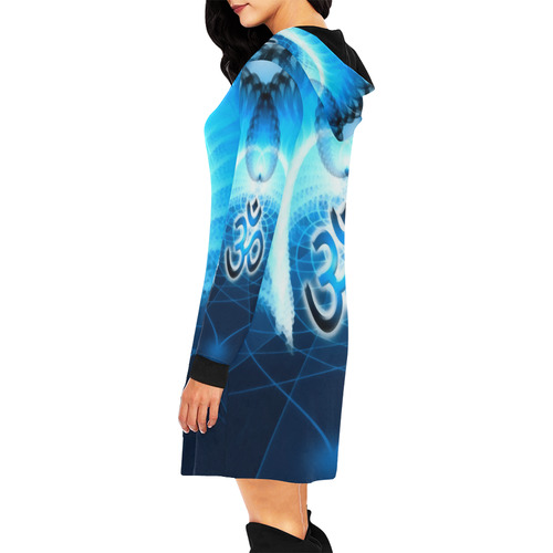 CosmicSpiral 31 All Over Print Hoodie Mini Dress (Model H27)