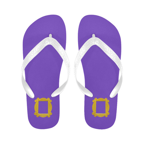Purple Friends Flip Flops for Men/Women (Model 040)
