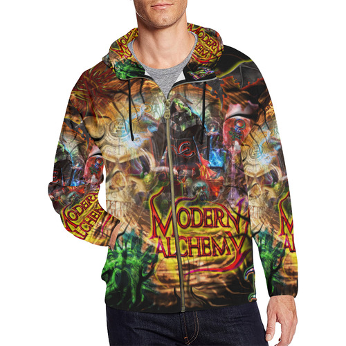 Modern Alchemy - Tunnel Vision By TheONE Savior @ ImpossABLE Endeavors All Over Print Full Zip Hoodie for Men (Model H14)