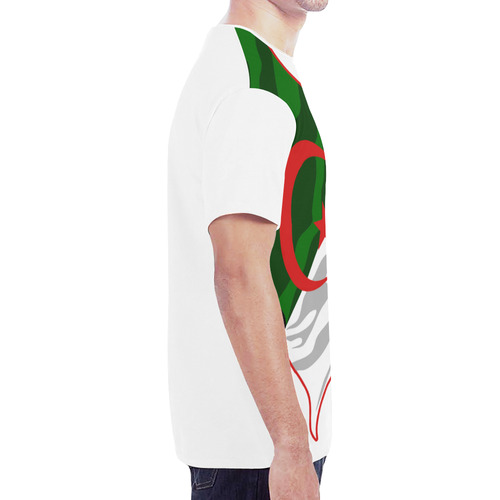Algeria Men's Classic Flag Tee 2.0 (White) New All Over Print T-shirt for Men (Model T45)