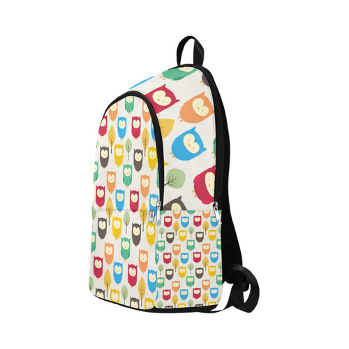 fabric cute owl Fabric Backpack for Adult (Model 1659)