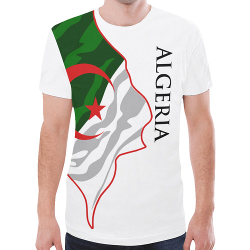Algeria Men's Classic Flag Tee 2.0 (White) New All Over Print T-shirt for Men (Model T45)