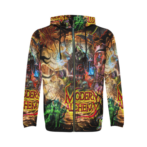 Modern Alchemy - Tunnel Vision By TheONE Savior @ ImpossABLE Endeavors All Over Print Full Zip Hoodie for Men (Model H14)