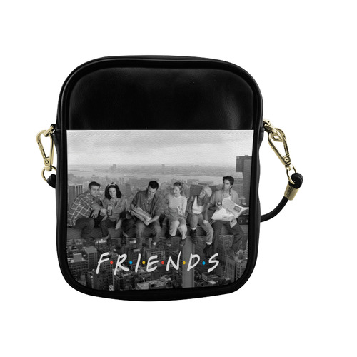 Friends B/W Sling Bag (Model 1627)