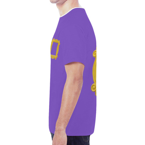 Friends Purple New All Over Print T-shirt for Men (Model T45)