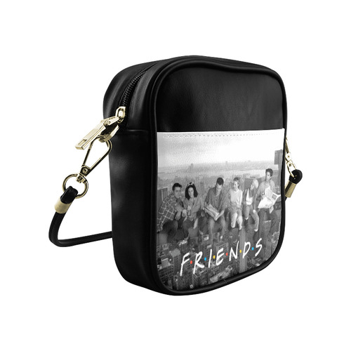 Friends B/W Sling Bag (Model 1627)