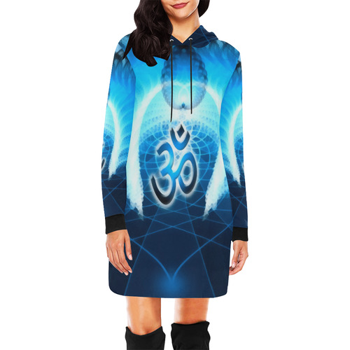 CosmicSpiral 31 All Over Print Hoodie Mini Dress (Model H27)