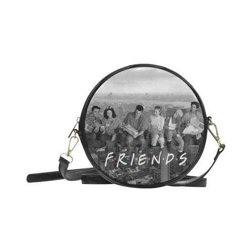 Friends B/W Round Sling Bag (Model 1647)