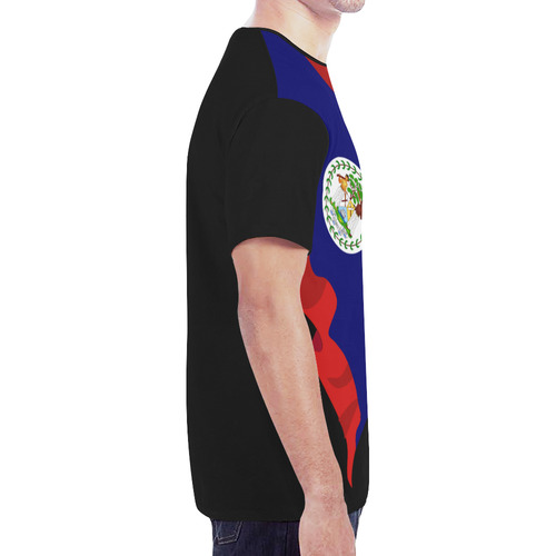 Belize Men's Classic Flag Tee 2.0 (Black) New All Over Print T-shirt for Men (Model T45)