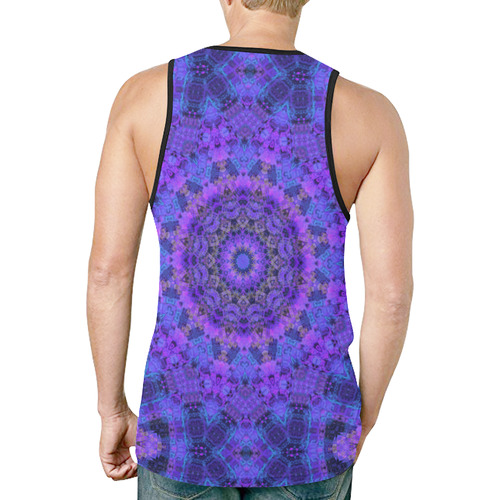 Mandala in Purple/Blue New All Over Print Tank Top for Men (Model T46)