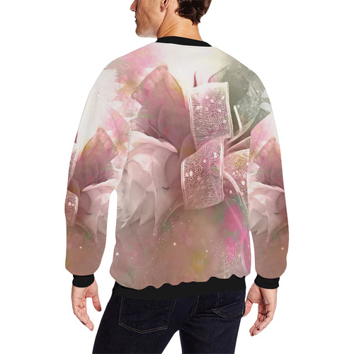 Beautiful soft roses All Over Print Crewneck Sweatshirt for Men (Model H18)