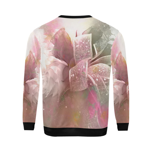 Beautiful soft roses All Over Print Crewneck Sweatshirt for Men/Large (Model H18)