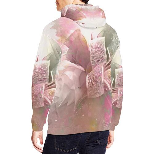 Beautiful soft roses All Over Print Hoodie for Men/Large Size (USA Size) (Model H13)