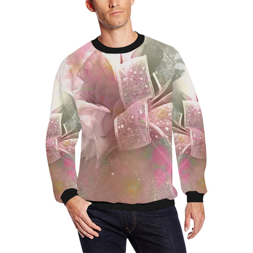 Beautiful soft roses All Over Print Crewneck Sweatshirt for Men/Large (Model H18)