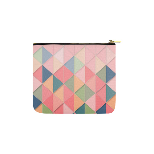 Beauty Bag - Pink Abstract SM Carry-All Pouch 6''x5''
