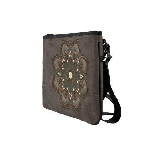 Awesome steampunk mandala Slim Clutch Bag (Model 1668)