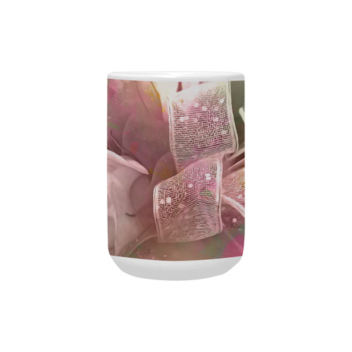 Beautiful soft roses Custom Ceramic Mug (15OZ)