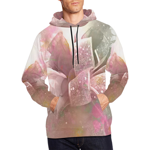 Beautiful soft roses All Over Print Hoodie for Men/Large Size (USA Size) (Model H13)