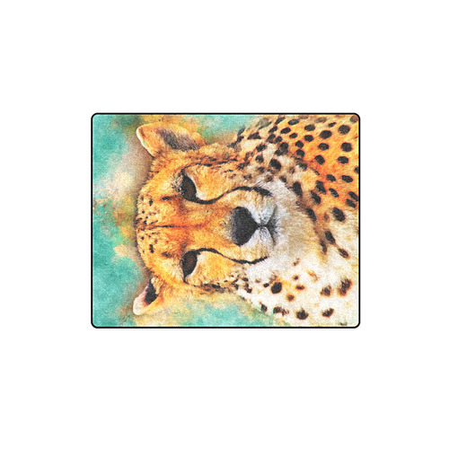 gepard leopard #gepard #leopard #cat Blanket 40"x50"