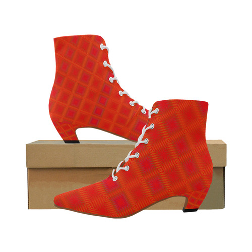 Red orange multicolored multiple squares