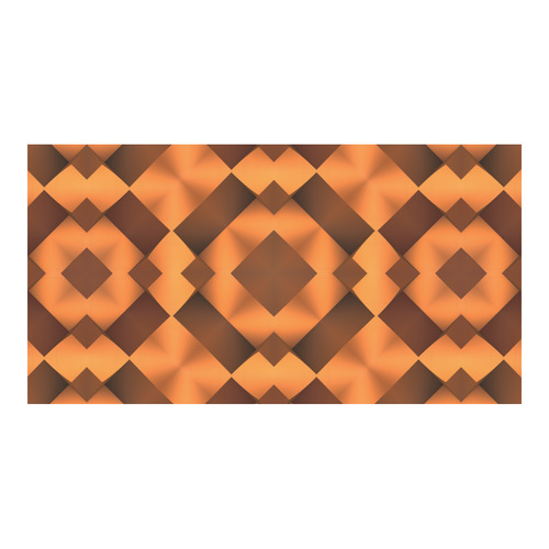 Geometric Pattern in Warm Tones Custom Ceramic Mug (15OZ)