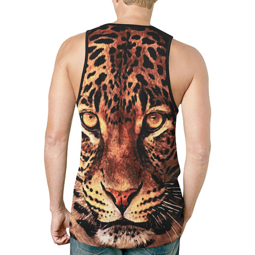 gepard leopard #gepard #leopard #cat New All Over Print Tank Top for Men (Model T46)