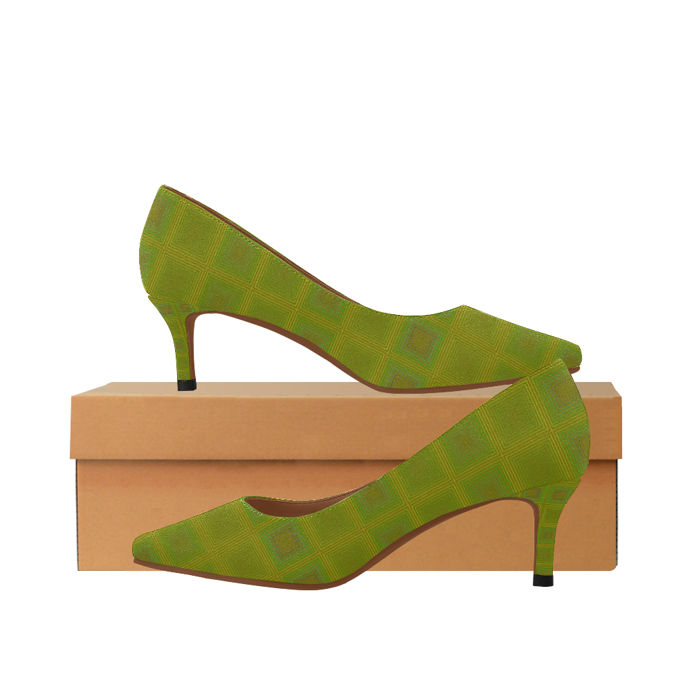 olive colored pumps