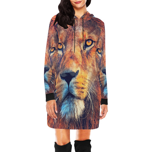 lion print hoodie