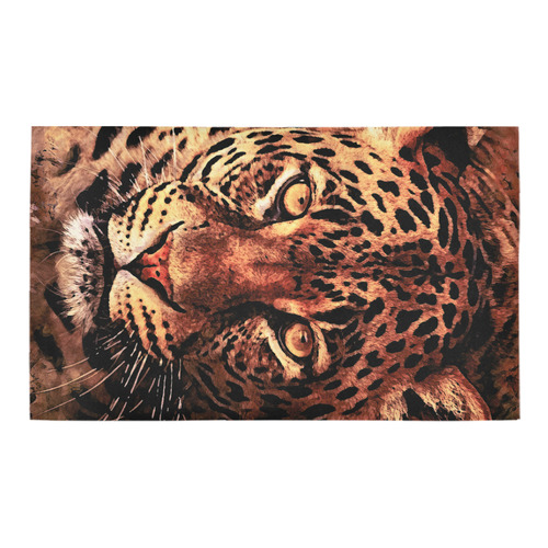 gepard leopard #gepard #leopard #cat Azalea Doormat 30" x 18" (Sponge Material)