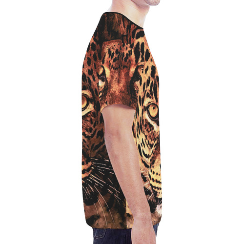 gepard leopard #gepard #leopard #cat New All Over Print T-shirt for Men (Model T45)