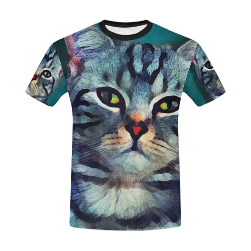 cat Bella #cat #cats #kitty All Over Print T-Shirt for Men/Large Size (USA Size) Model T40)