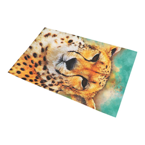 gepard leopard #gepard #leopard #cat Bath Rug 20''x 32''