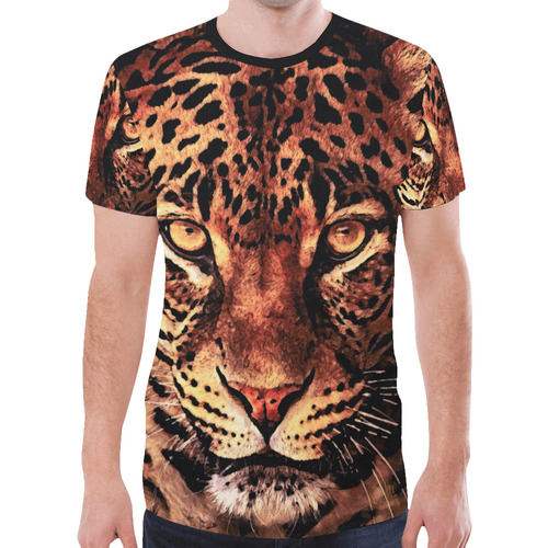 gepard leopard #gepard #leopard #cat New All Over Print T-shirt for Men (Model T45)