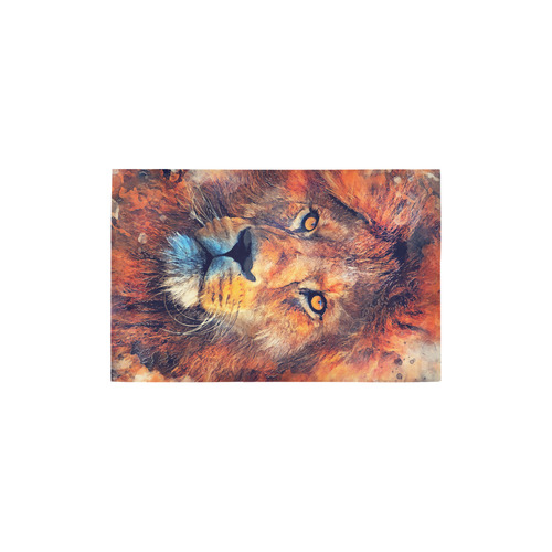 lion art #lion #animals #cat Area Rug 2'7"x 1'8‘’