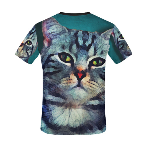 cat Bella #cat #cats #kitty All Over Print T-Shirt for Men/Large Size (USA Size) Model T40)