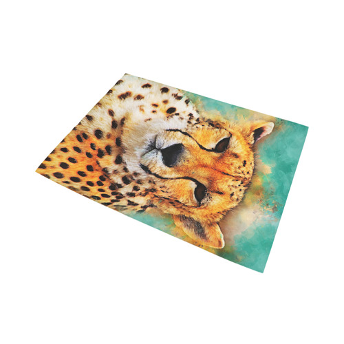 gepard leopard #gepard #leopard #cat Area Rug7'x5'