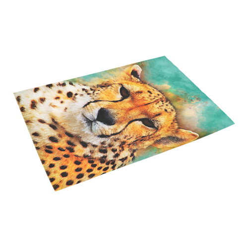 gepard leopard #gepard #leopard #cat Azalea Doormat 24" x 16" (Sponge Material)