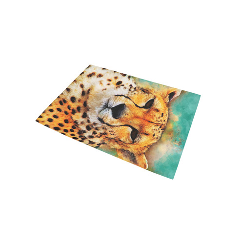 gepard leopard #gepard #leopard #cat Area Rug 5'x3'3''