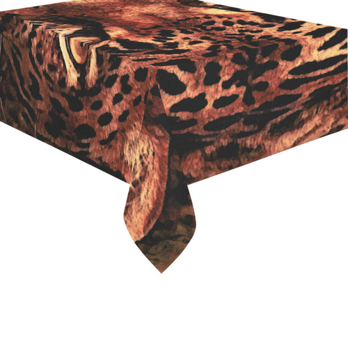 gepard leopard #gepard #leopard #cat Cotton Linen Tablecloth 60" x 90"