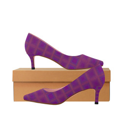 purple multi colored heels