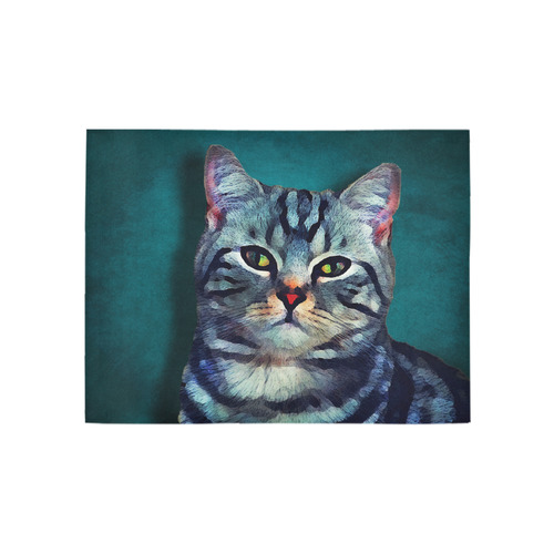 cat Bella #cat #cats #kitty Area Rug 5'3''x4'