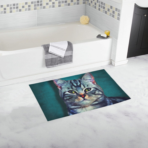 cat Bella #cat #cats #kitty Bath Rug 16''x 28''