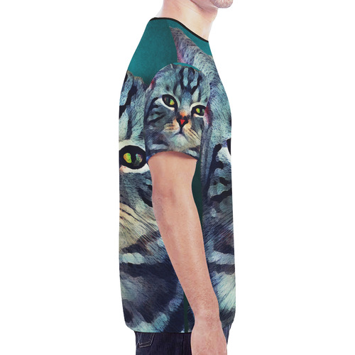 cat Bella #cat #cats #kitty New All Over Print T-shirt for Men (Model T45)