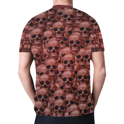 Skull wall New All Over Print T-shirt for Men (Model T45)