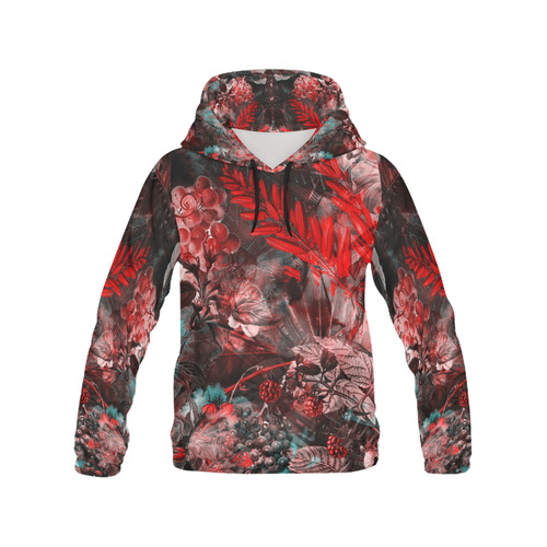 flowers All Over Print Hoodie for Men/Large Size (USA Size) (Model H13)