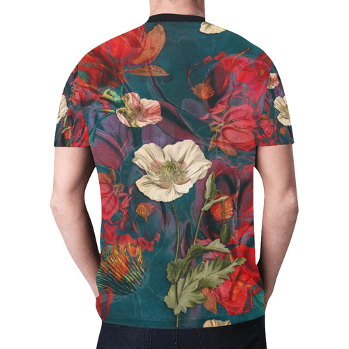 flora 3 New All Over Print T-shirt for Men (Model T45)